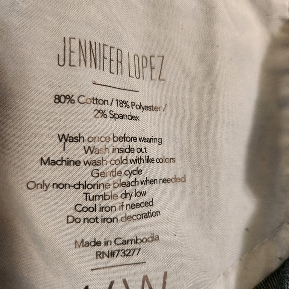 Jennifer Lopez boot cut stretch denim womens jeans size 16 2 pairs 1 black 1 blu - Picture 11 of 11